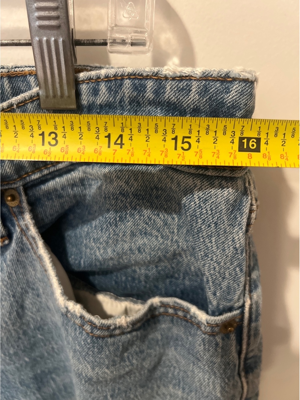 Universal Thread Distressed Straight-Leg Jeans 14W - Picture 3 of 7